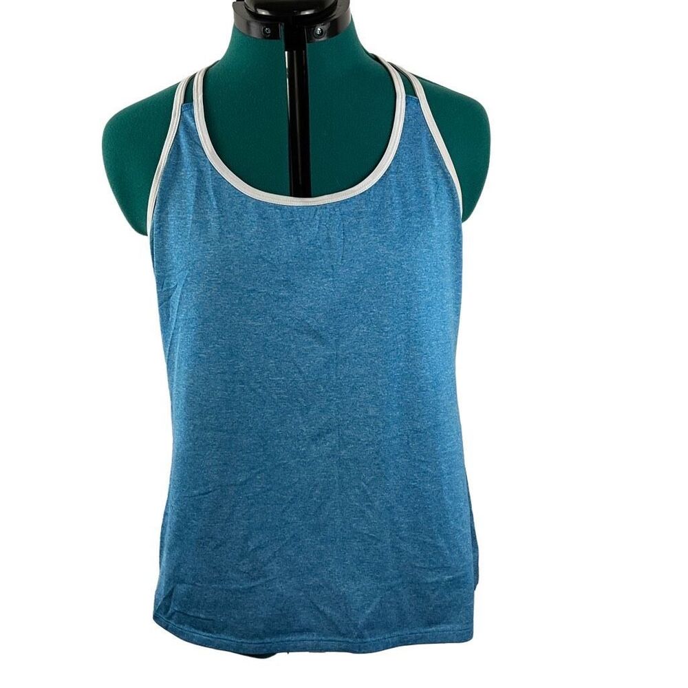 Target blue and white athletic top- size M